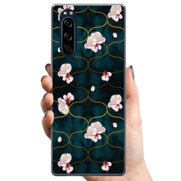 Sony Xperia 5 TPU Mobilcover Blomster