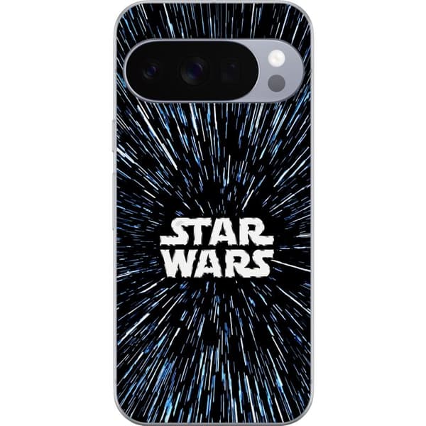 Kompatibel Mobilcover til Google Pixel 11 Pro XL Star Wars-logo med hyperspace-stjerner i ikonisk sci-fi-design sort