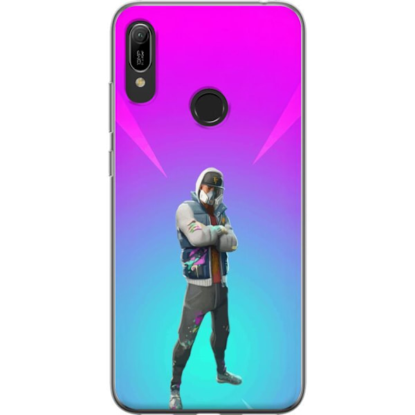 Huawei Y6 (2019) Läpinäkyvä kuori musta ritari fortnite