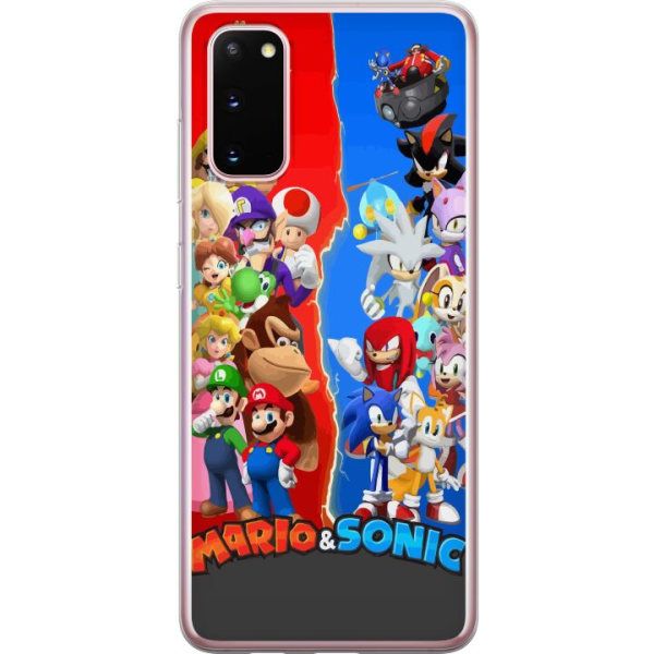Samsung Galaxy S20 Läpinäkyvä kuori Super Mario