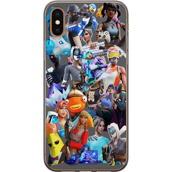 Apple iPhone XS Max Gennemsigtig cover Fortnite