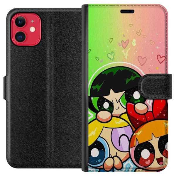 Kompatibel Tegnebogsetui til Apple iPhone 11 Powerpuff Pigerne Cartoon Network