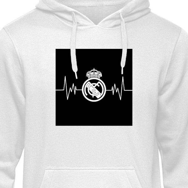 Barn-Hoodie | Mjuk Huvtröja för Barn Real Madrid CF vit 12-13 År