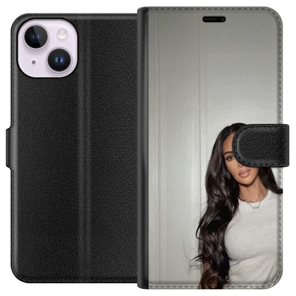 Apple iPhone 14 Plånboksfodral Kim Kardashian – Iconic Style Collection