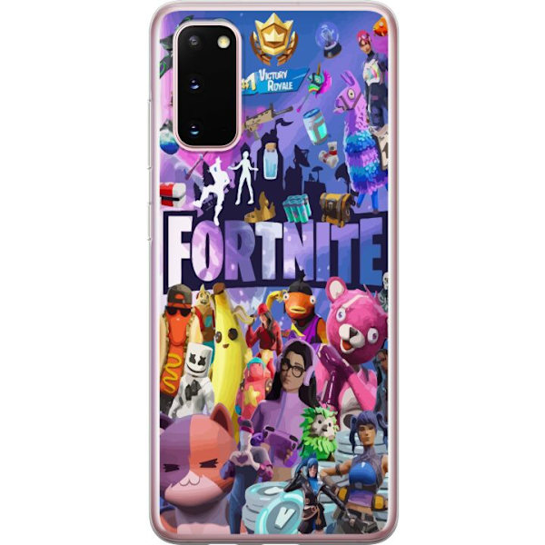 Samsung Galaxy S20 Läpinäkyvä kuori Fortnite Hahmot Peliteema Ikonit Peli Suunnittelu Suosittu Taistelurojalainen Lapset Pelihahmojen Teema