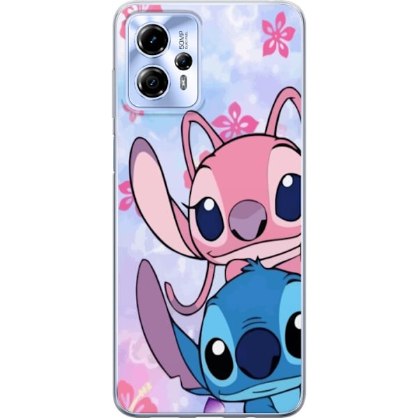 Motorola Moto G13 Genomskinligt Skal Stitch & Angel