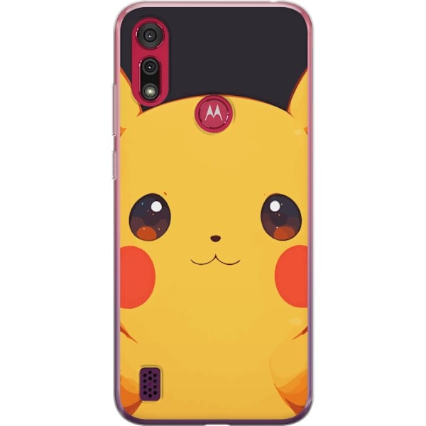 Motorola Moto E6s (2020) Gennemsigtig cover Pikachu