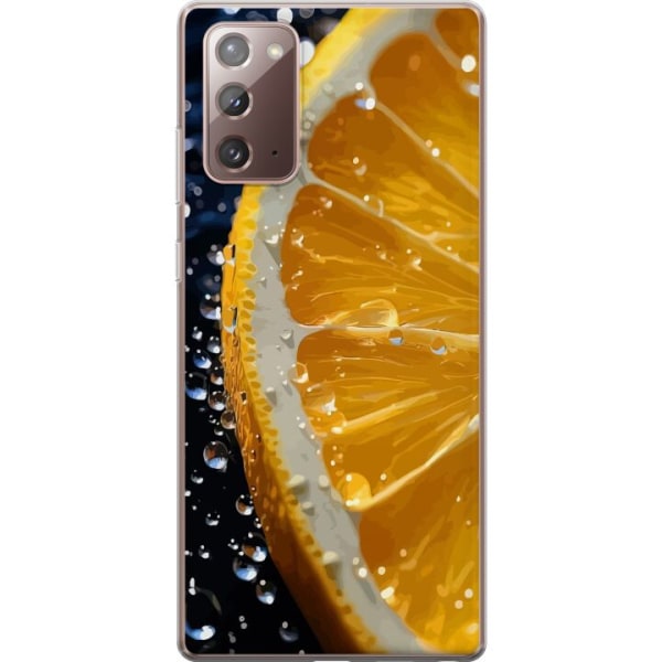 Samsung Galaxy Note20 Läpinäkyvä kuori Appelsiini