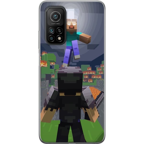 Xiaomi Mi 10T Pro 5G Gjennomsiktig deksel Minecraft