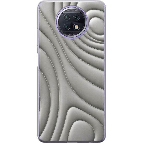 Xiaomi Redmi Note 9T Gennemsigtig cover Sølvbølger