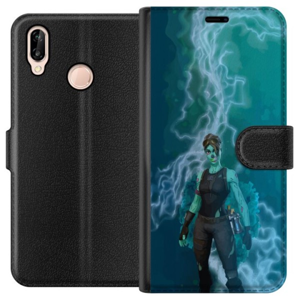 Huawei P20 lite Lompakkokotelo Fortnite - Ghoul Trooper