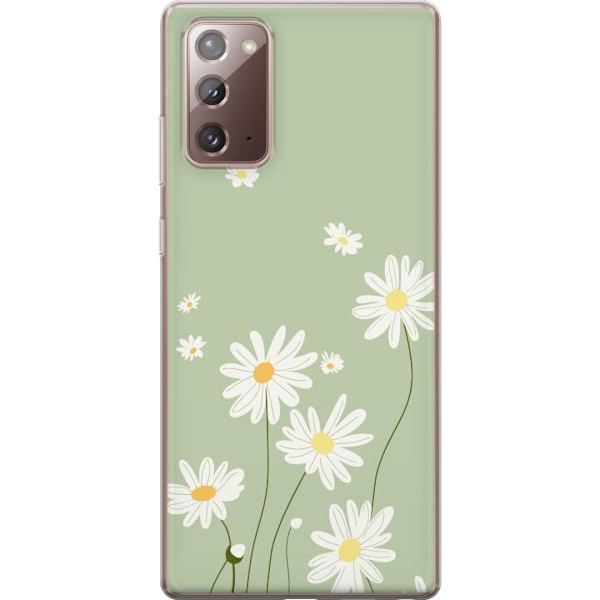 Samsung Galaxy Note20 Gennemsigtig cover Præstekraver - blomstret mønster i svensk sommerstil