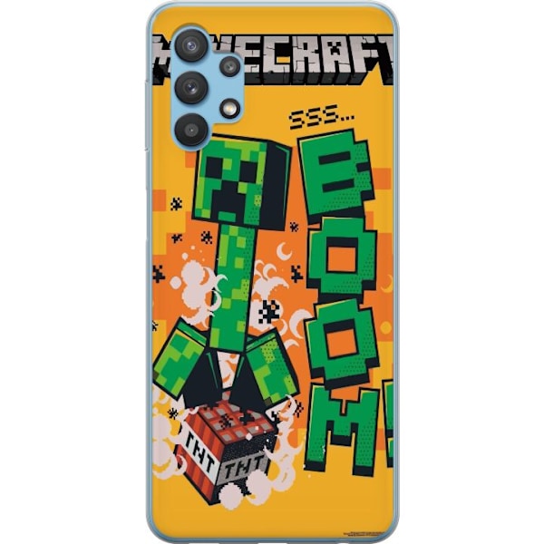 Samsung Galaxy A32 5G Läpinäkyvä kuori Minecraft Boom
