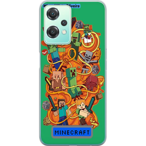 OnePlus Nord CE 2 Lite 5G Genomskinligt Skal Minecraft