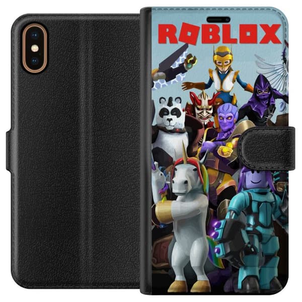 Kompatibel Tegnebogsetui til Apple iPhone XS Roblox