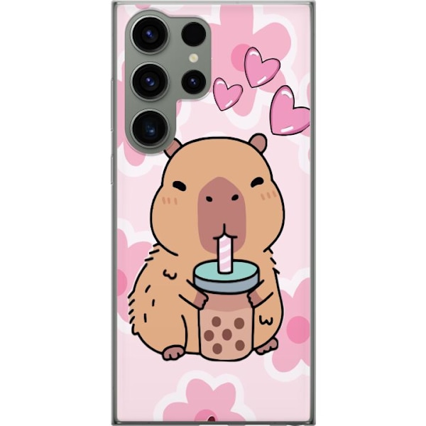 Samsung Galaxy S23 Ultra Gennemsigtig cover Kawaii Capybara Hj