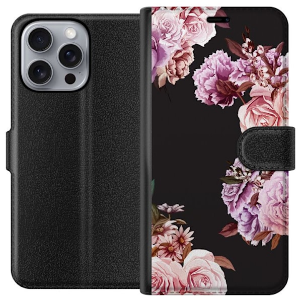 Apple iPhone 16 Pro Max Lommeboketui Blomster