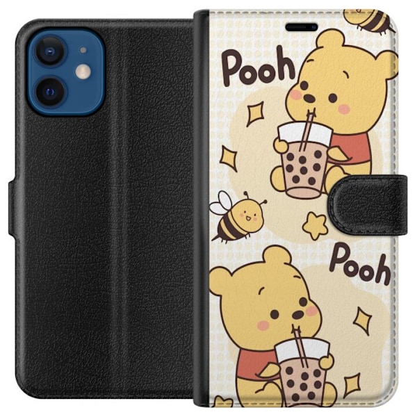 Apple iPhone 12 mini Tegnebogsetui Nalle Pooh-stil - klassisk bjørnemotiv i en ny fortolkning