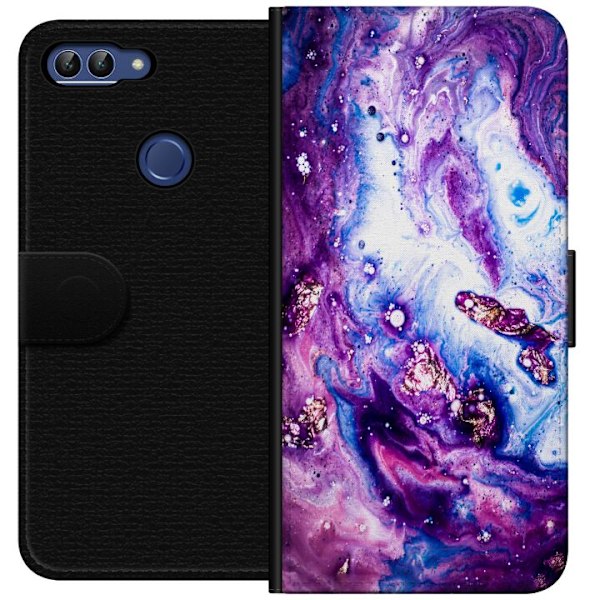 Huawei P smart Tegnebogsetui Galakse Marmor