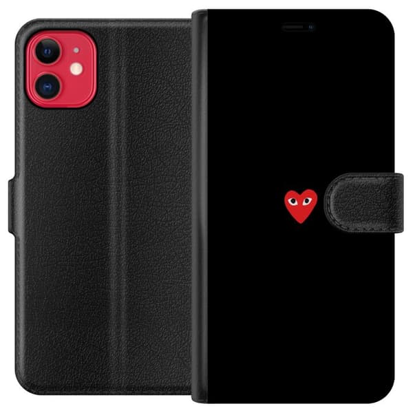 Kompatibel Tegnebogsetui til Apple iPhone 11 Hjerte