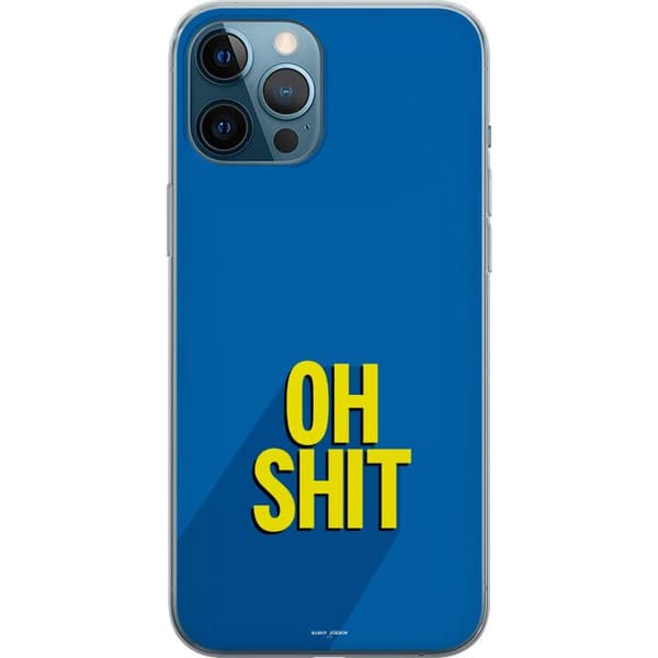 Kompatibelt Mobilskal till Apple iPhone 12 Pro Max Oh Shit text blå