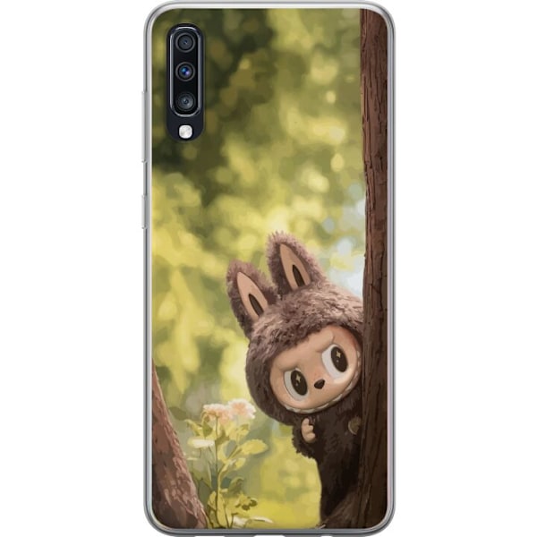 Samsung Galaxy A70 Genomskinligt Skal Labubu Graffiti Vibes