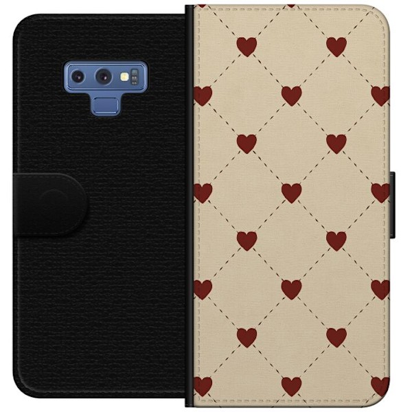 Samsung Galaxy Note9 Tegnebogsetui Hjertegitter