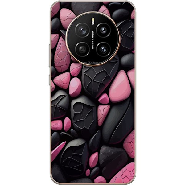 Honor Magic7 Gennemsigtig cover Svarta Rosa Stenar