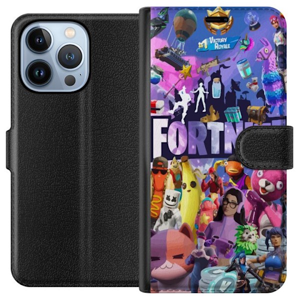 Apple iPhone 13 Pro Tegnebogsetui Fortnite Skins Emotes Battle Royale Karakterer Gamer Gamingtema Fed Børn Unge