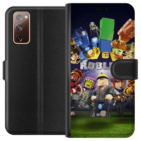 Samsung Galaxy S20 FE Tegnebogsetui Roblox Verden - Gaming Eventyr for Børn og Unge