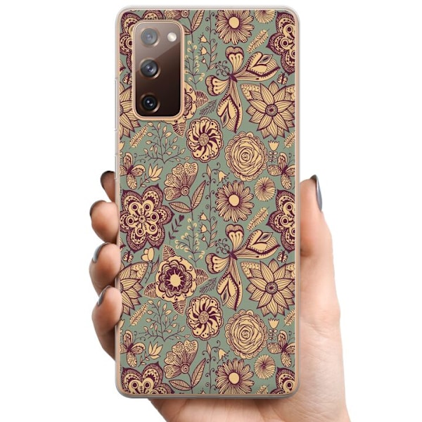 Samsung Galaxy S20 FE TPU Mobildeksel Vintage Blomster
