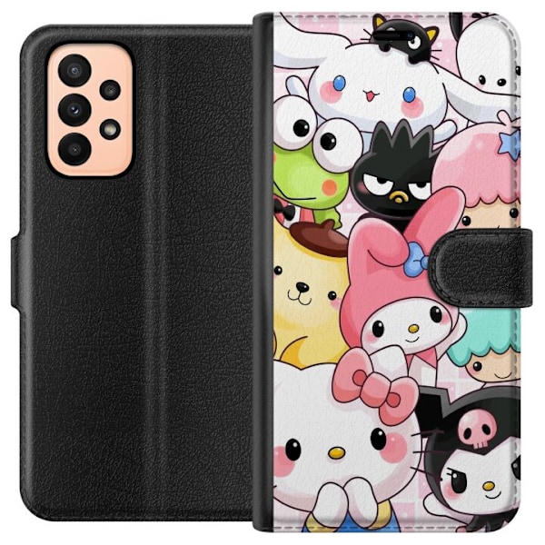 Samsung Galaxy A23 Lompakkokotelo Kawaii Sanrio Crew