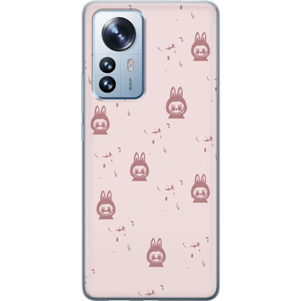 Xiaomi 12 Pro Läpinäkyvä kuori Labubu Neon Pop - Neonvärinen pop art hirviö