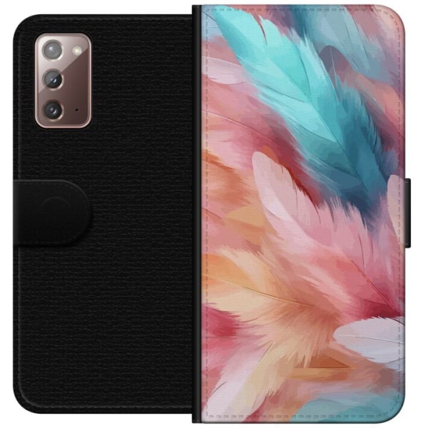 Samsung Galaxy Note20 Plånboksfodral Fjädrar