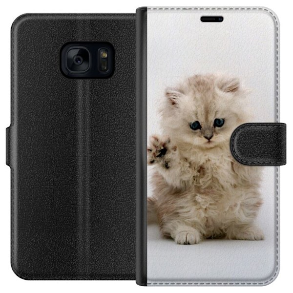Samsung Galaxy S7 Lommeboketui Katt
