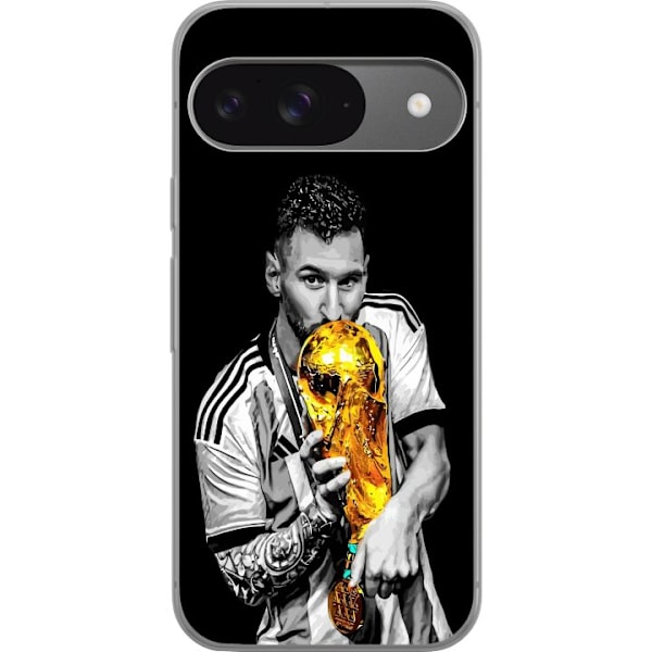 Google Pixel 9 Pro Genomskinligt Skal Lionel Messi