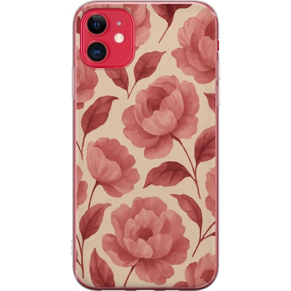 Apple iPhone 11 Läpinäkyvä kuori Ruusun Kukinta