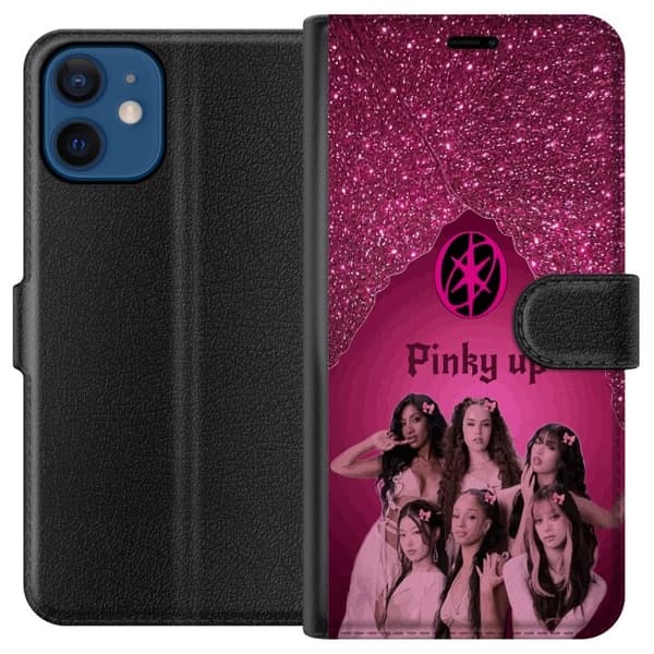 Kompatibel Tegnebogsetui til Apple iPhone 12 mini KATSEYE Pinky Up pink