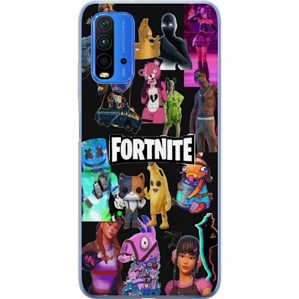 Xiaomi Redmi Note 9 4G Genomskinligt Skal Fortnite