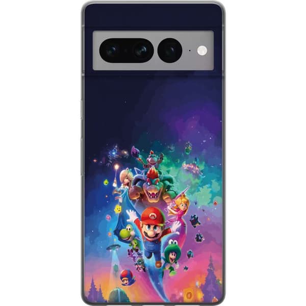 Kompatibelt Mobildeksel til Google Pixel 7 Pro GSuper Mario flerfarget