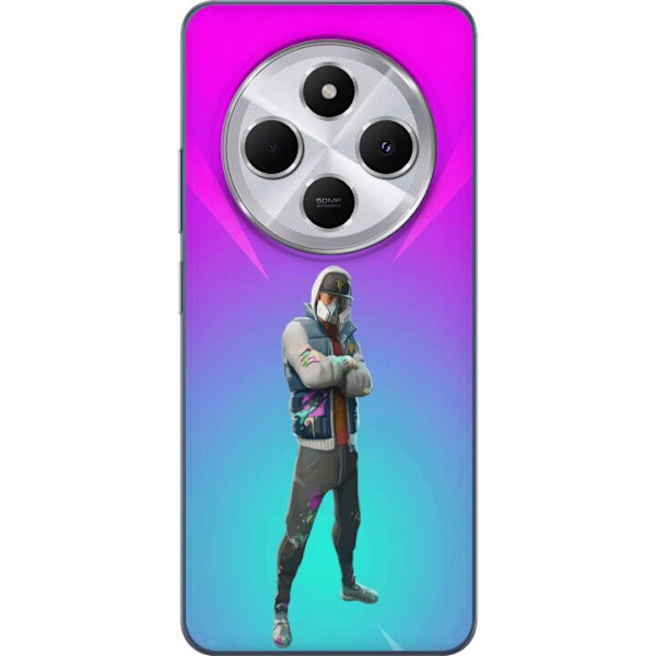 Xiaomi Redmi 14C Gennemsigtig cover sort ridder fortnite
