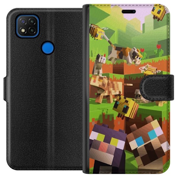 Xiaomi Redmi 9C Plånboksfodral MineCraft