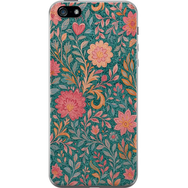 Apple iPhone 5 Genomskinligt Skal Floral Dream