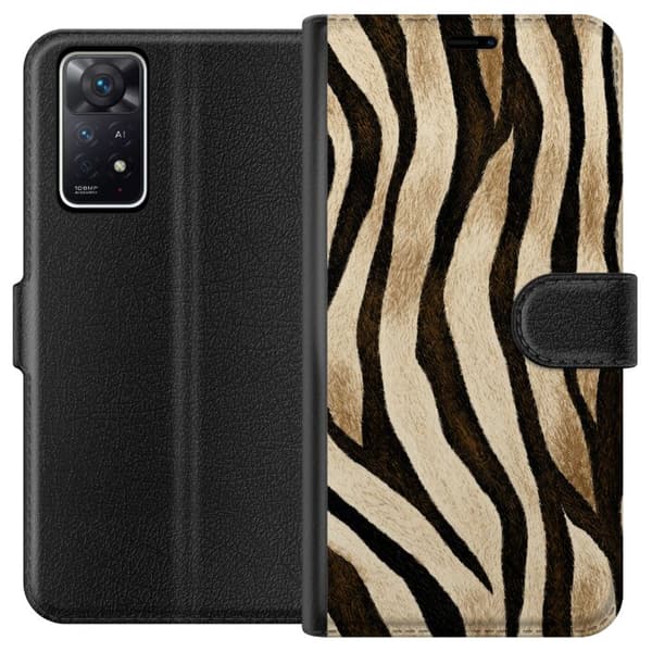 Kompatibelt Plånboksfodral till Xiaomi Redmi Note 11 Pro 5G Savanna Stripes beige