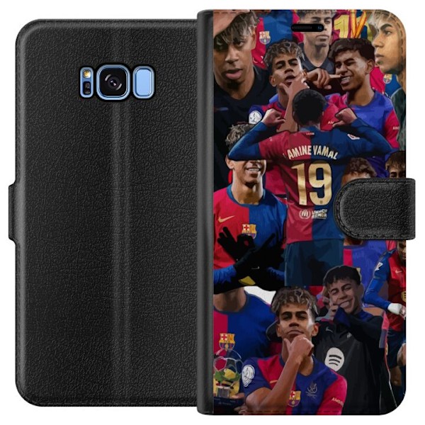 Samsung Galaxy S8 Plånboksfodral Lamine Yamal mobilskal för fotbollsfans