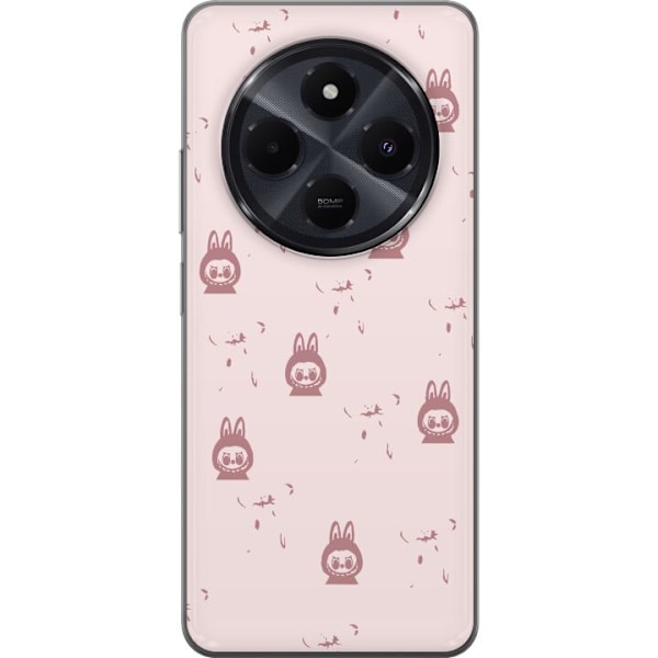 Xiaomi Redmi A4 Läpinäkyvä kuori Labubu Neon Pop - Neonvär