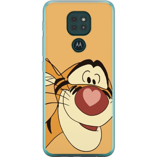 Motorola Moto G9 Play Gennemsigtig cover Tiger