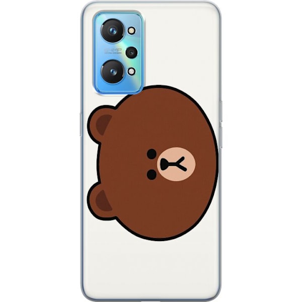 Realme GT Neo2 Gjennomsiktig deksel line friends brown