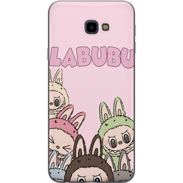 Samsung Galaxy J4+ Läpinäkyvä kuori Labubu Pop Mart Hahmot Keräilykohteet Suosittu Hahmosarja Suunnittelu Pop Mart Leikkikalutaide Aihe