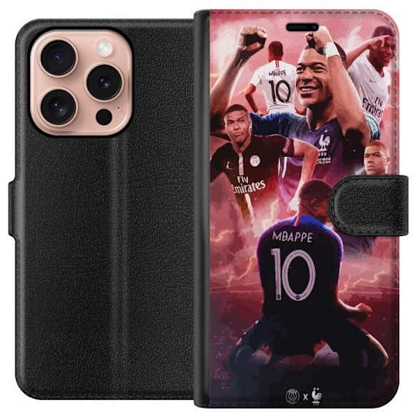 Apple iPhone 16 Pro Lompakkokotelo Kylian Mbappé